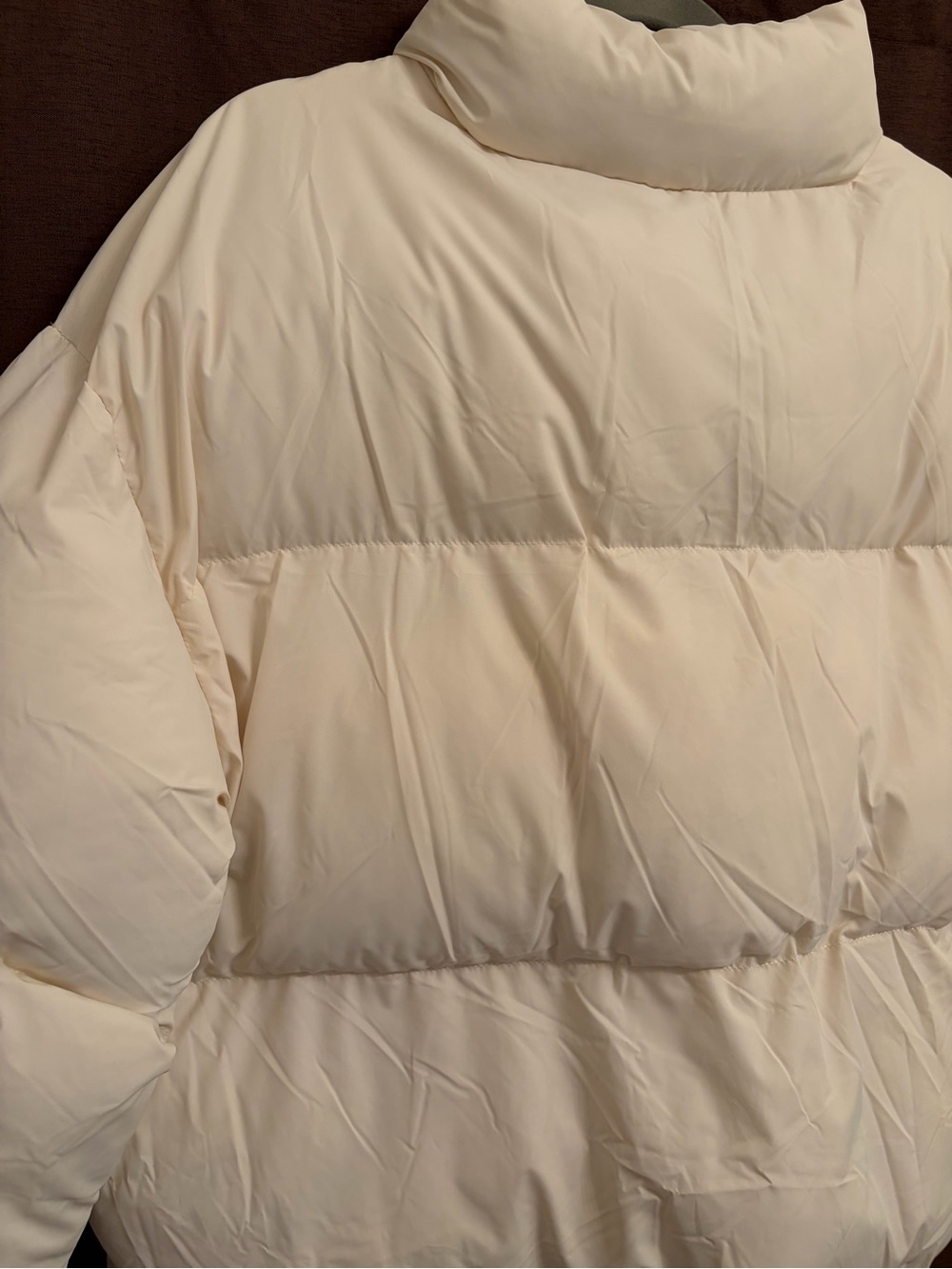 Fabletics Cream Cropped Puffer Jacket | Large - Picture 6 of 10